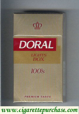 Doral Premium Taste Lights 100s cigarettes hard box